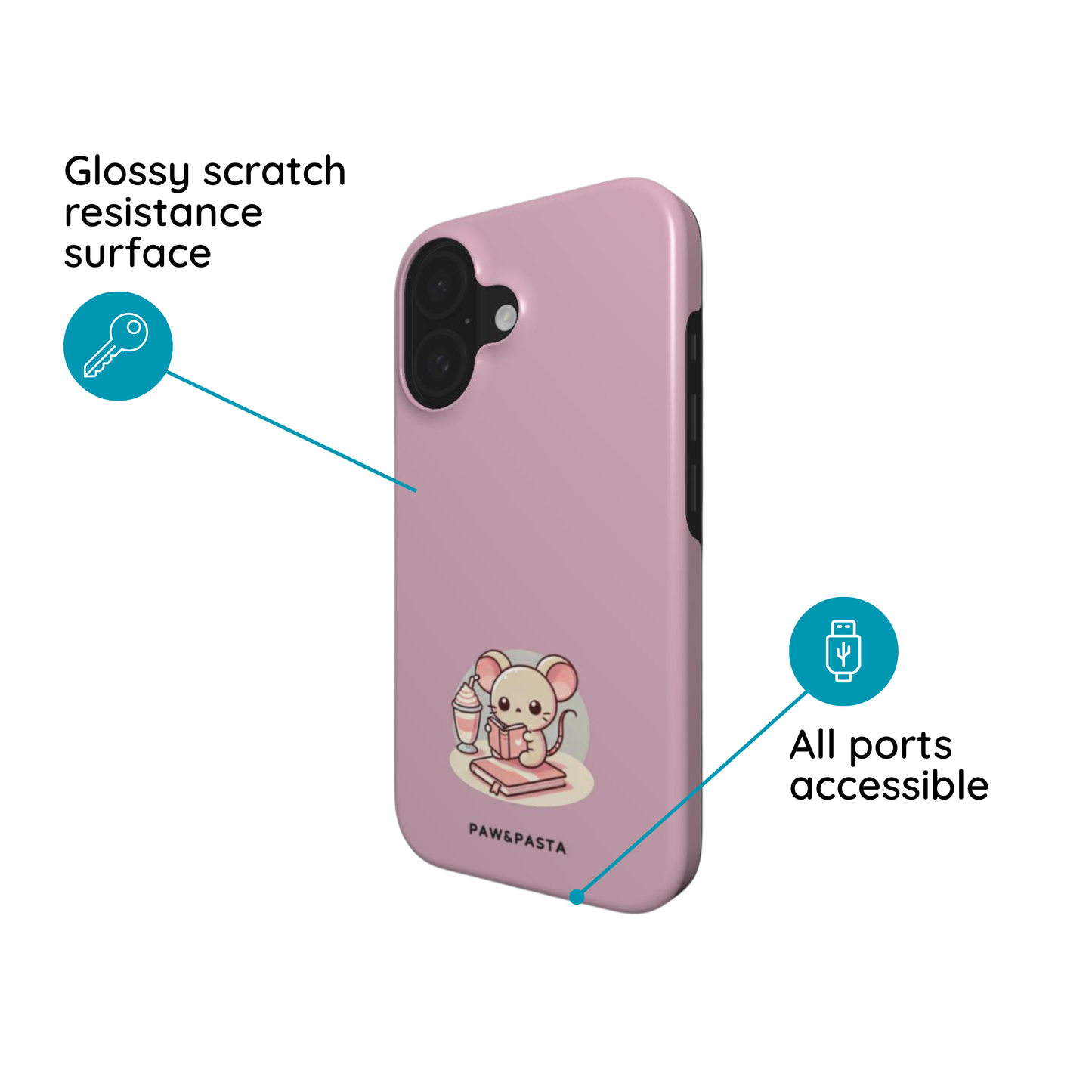 Mouse & Milkshake - MagSafe Tough Phone Case