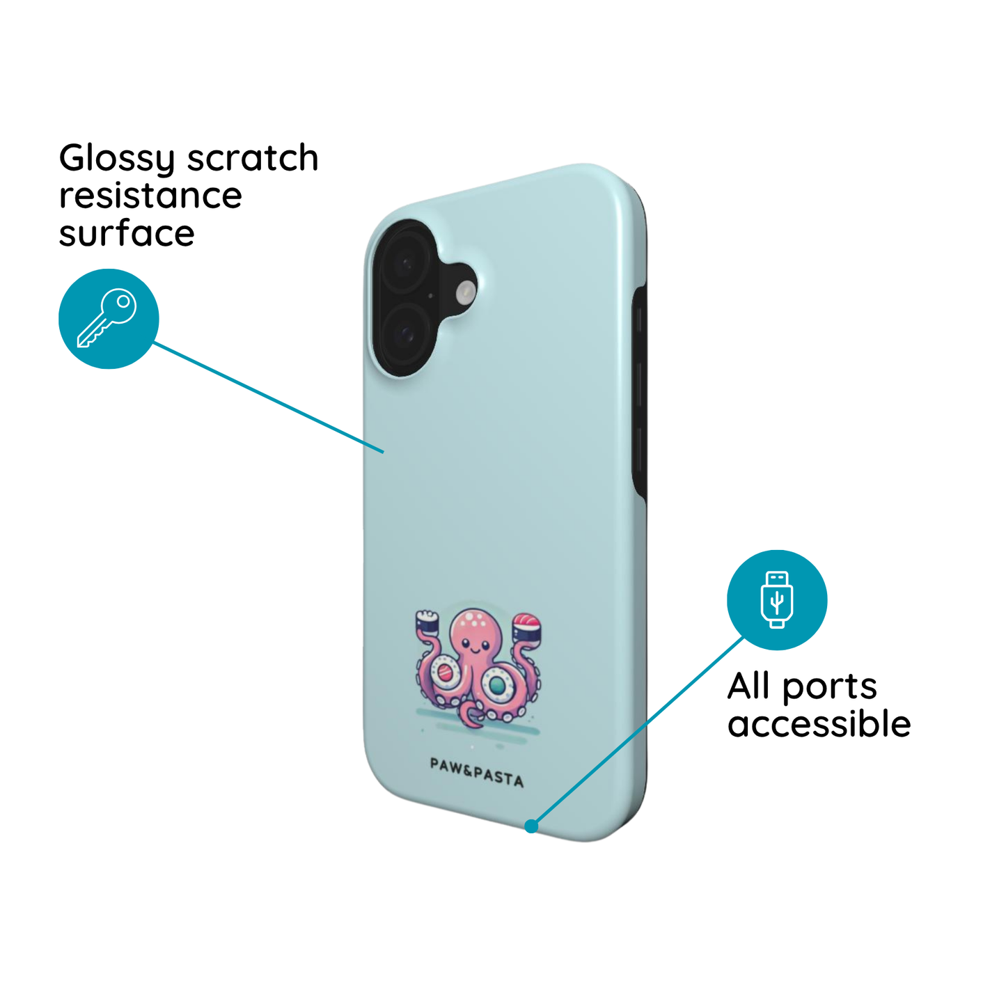 Octopus & Sushi - MagSafe Tough Phone Case