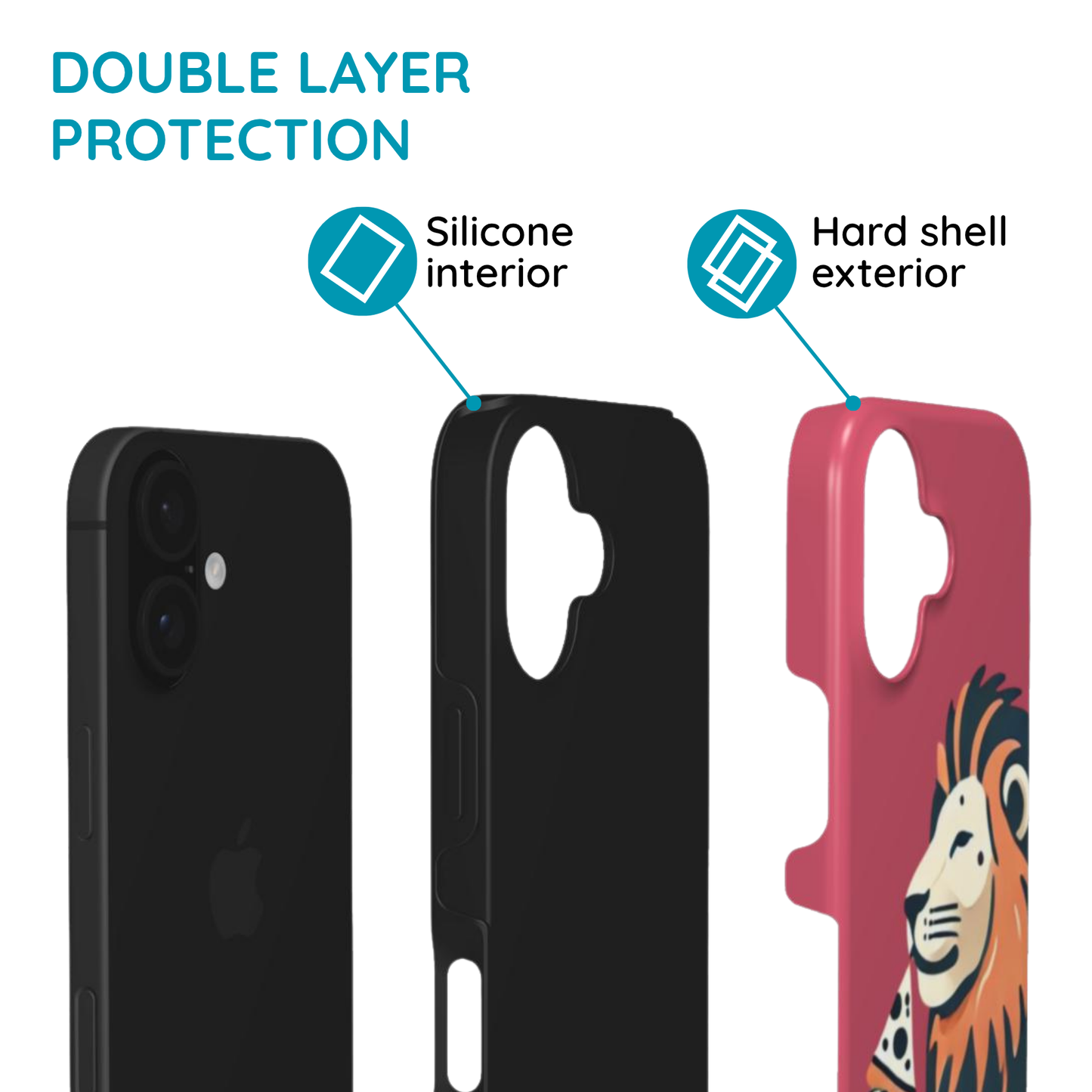 Lion & Pizza - MagSafe Tough Phone Case