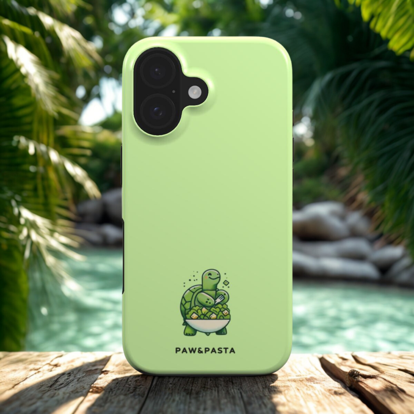 Turtle & Salad - Tough Phone Case