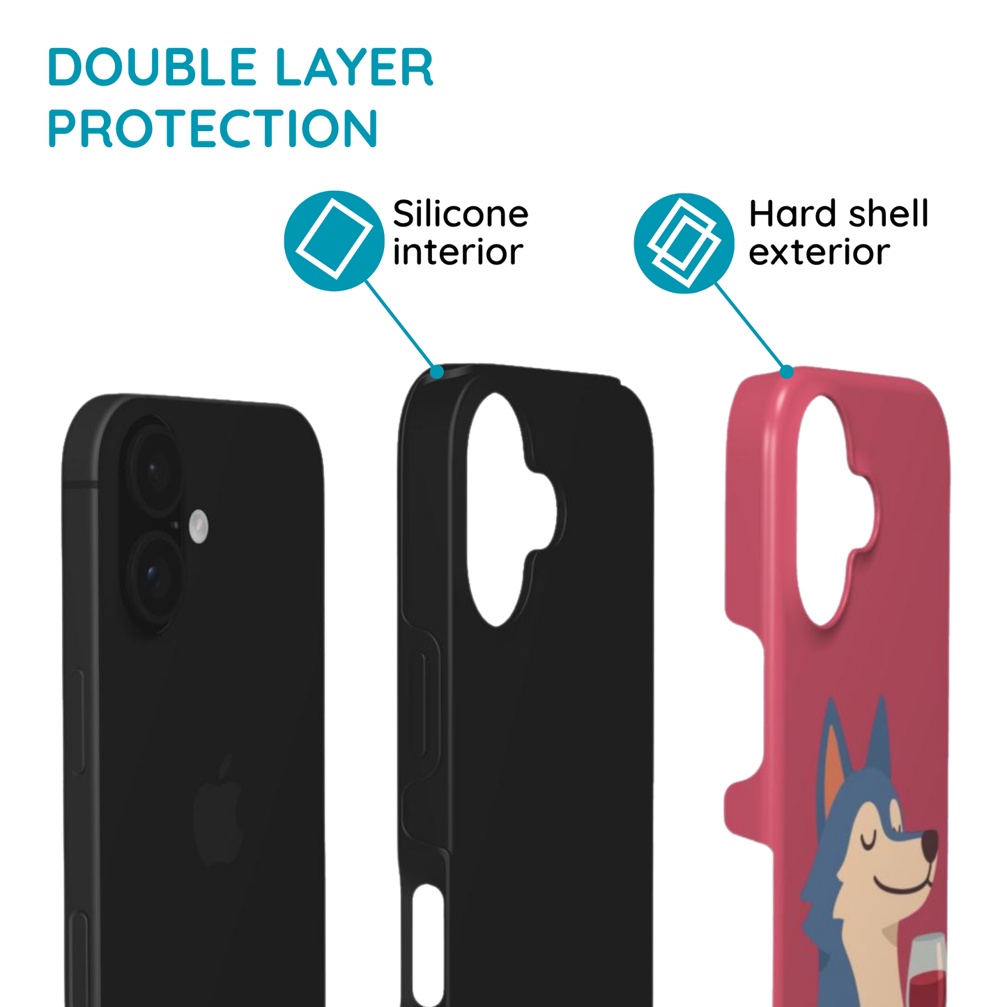 Wolf & Wine - MagSafe Tough Phone Case