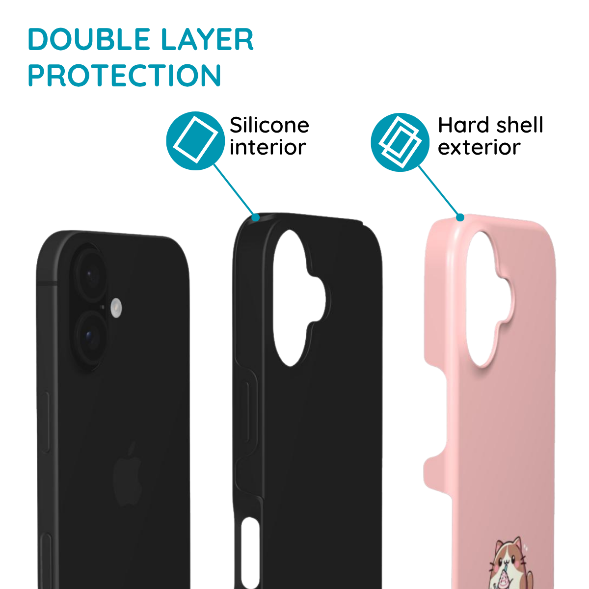 Cat & Milkshake - MagSafe Tough Phone Case