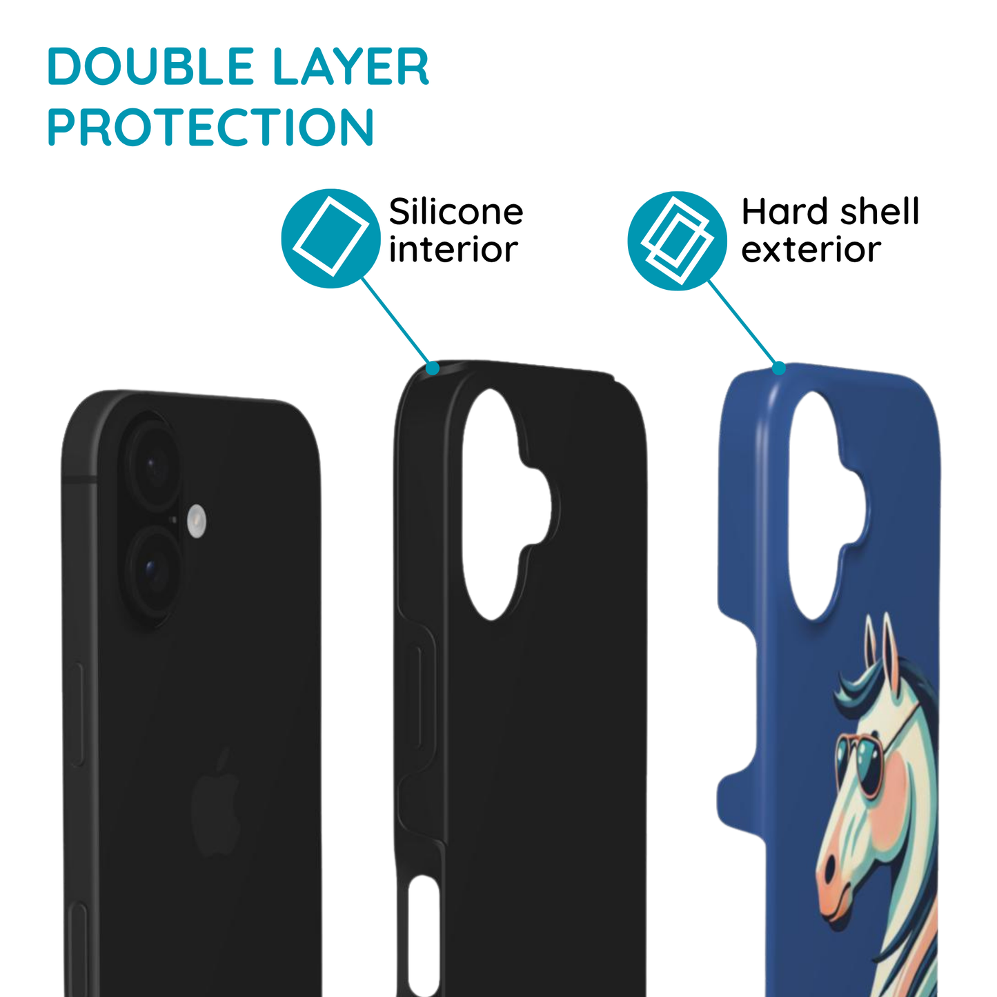 Horse & Whisky - MagSafe Tough Phone Case