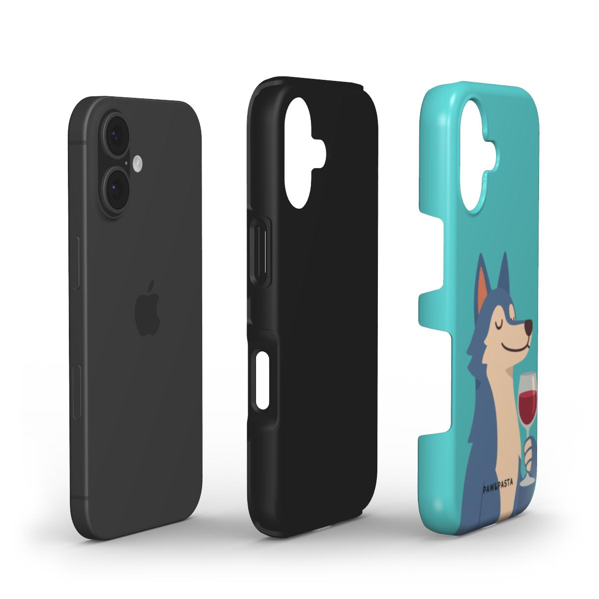 Wolf & Wine - Tough Phone Case | iPhone | Samsung | Google Pixel | Xiaomi