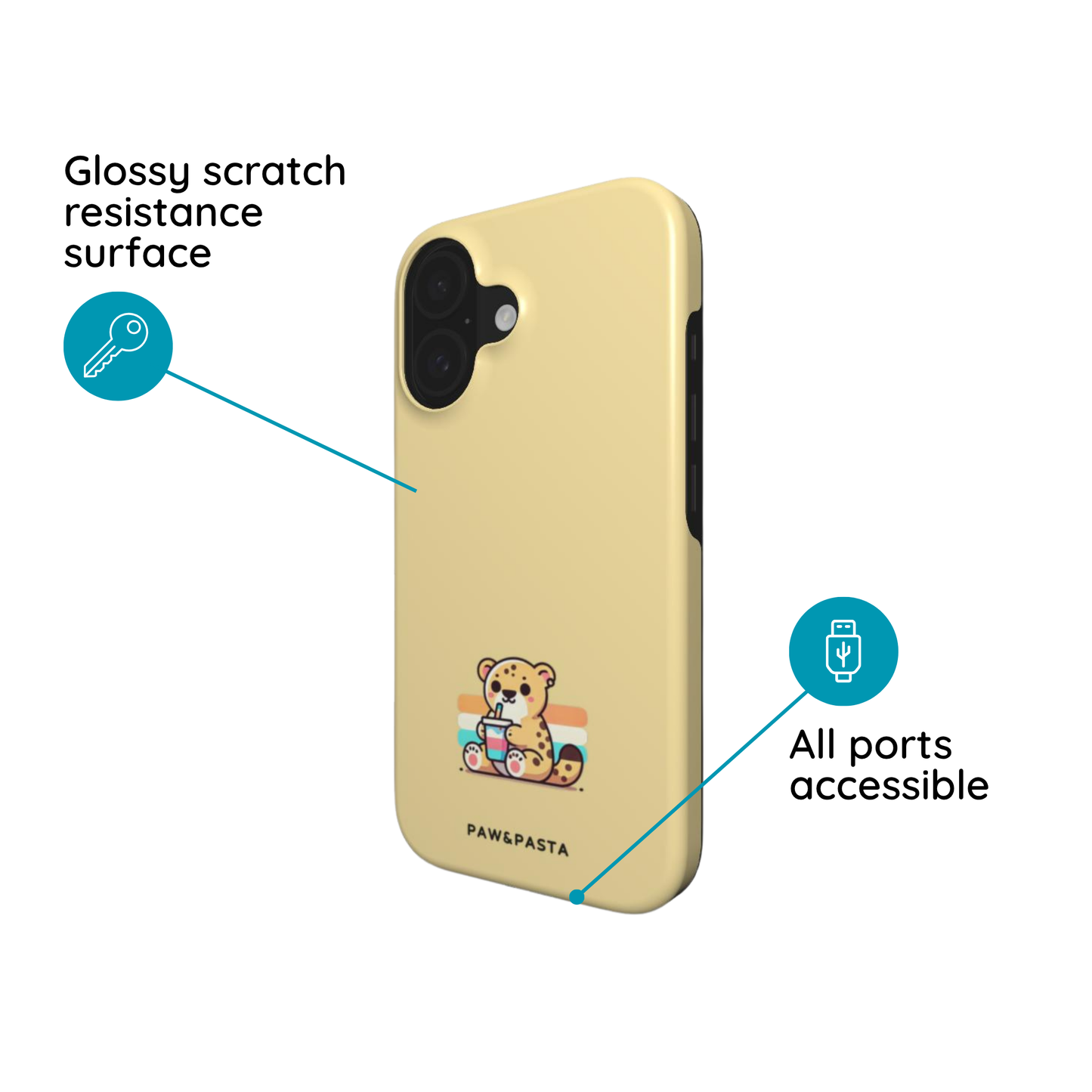 Baby Jaguar & Smoothie - Tough Phone Case