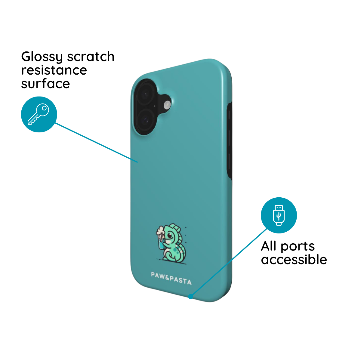 Chameleon & Beer - MagSafe Tough Phone Case