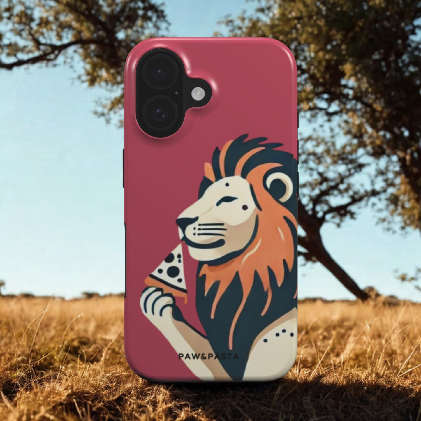 Lion & Pizza - MagSafe Tough Phone Case
