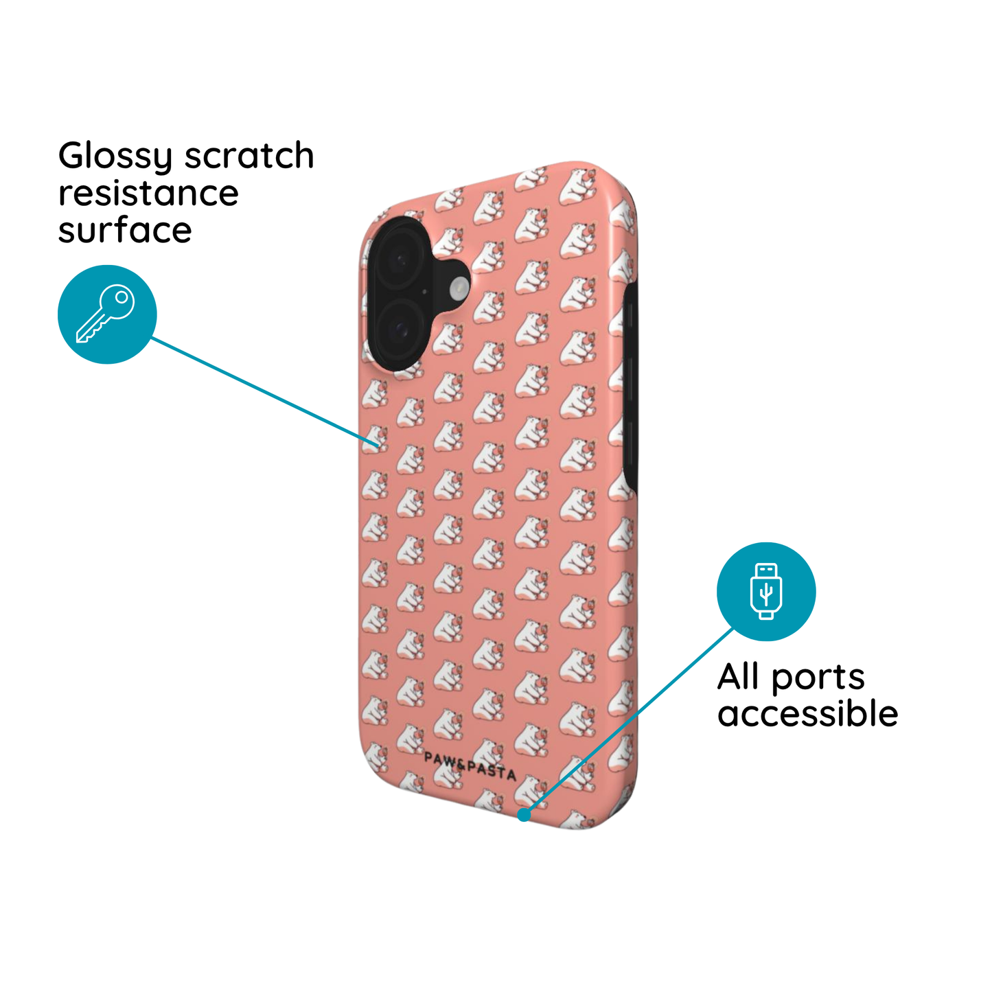 Polar Bear & Aperol Spritz - Tough Phone Case