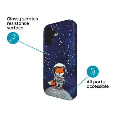 Fox & Moon - Tough Phone Case