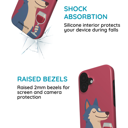 Wolf & Wine - MagSafe Tough Phone Case