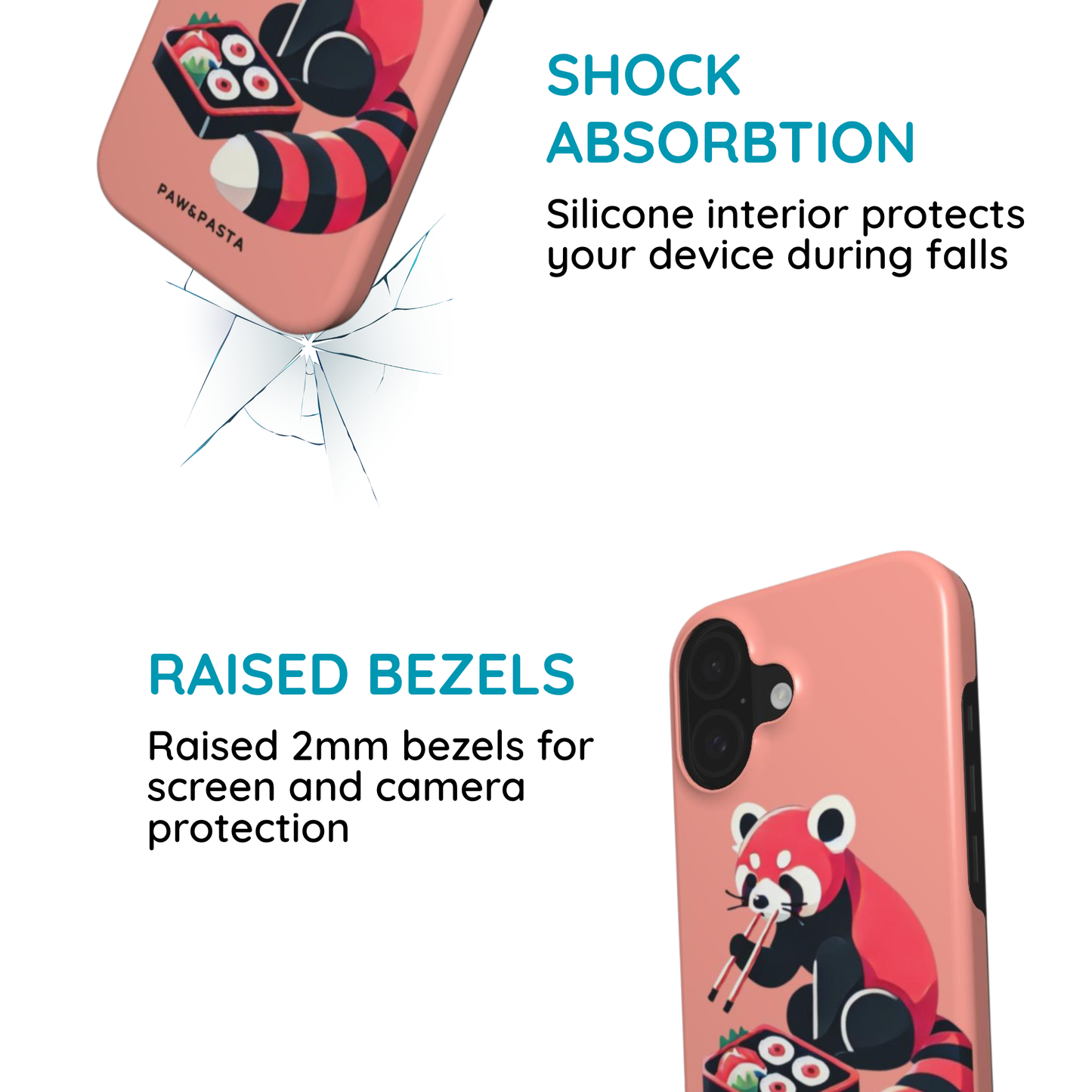 Red Panda & Sushi  - MagSafe Tough Phone Case