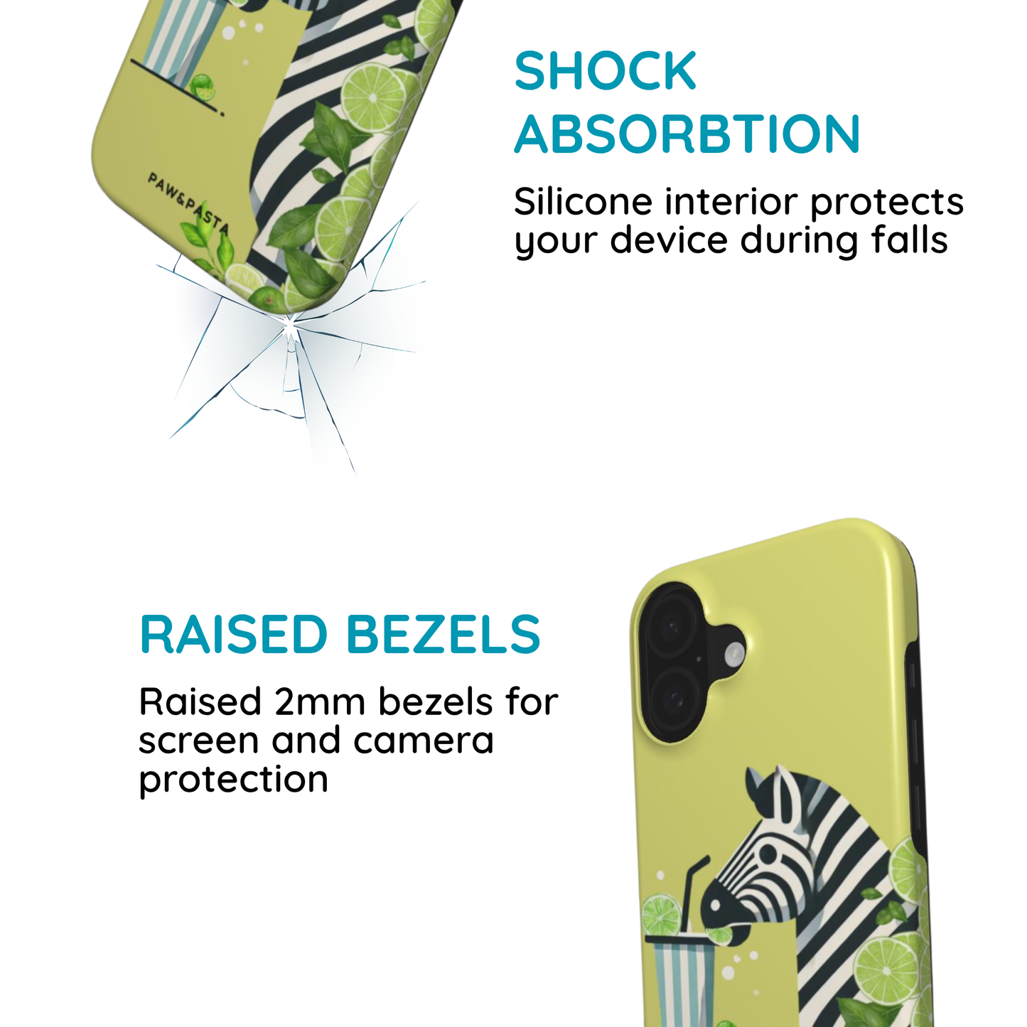 Zebra & Lemonade - MagSafe Tough Phone Case