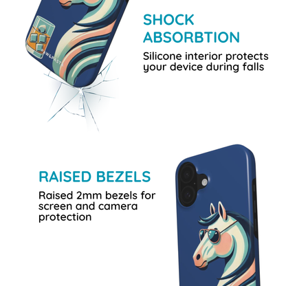Horse & Whisky - MagSafe Tough Phone Case