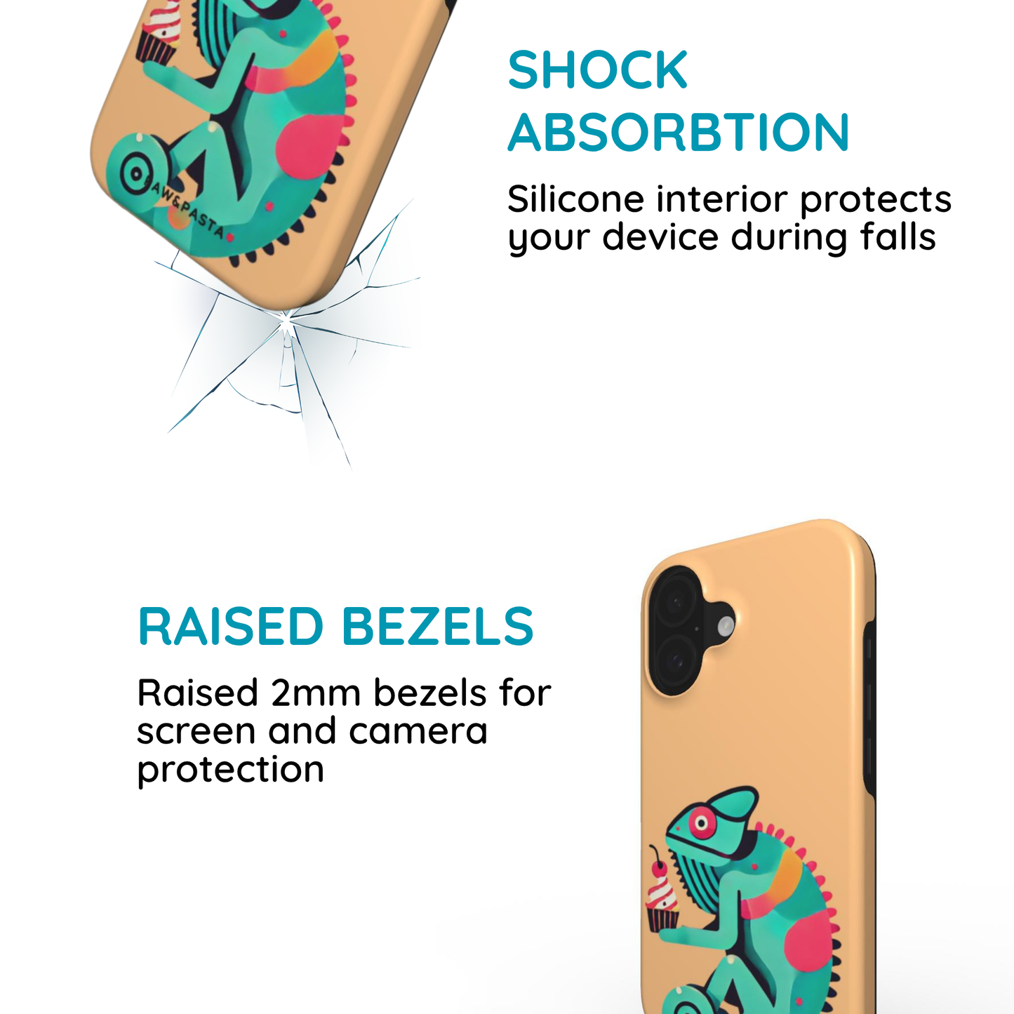 Chameleon & Cupcake - MagSafe Tough Phone Case