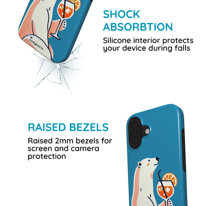 Polar Bear & Aperol Spritz - Tough Phone Case
