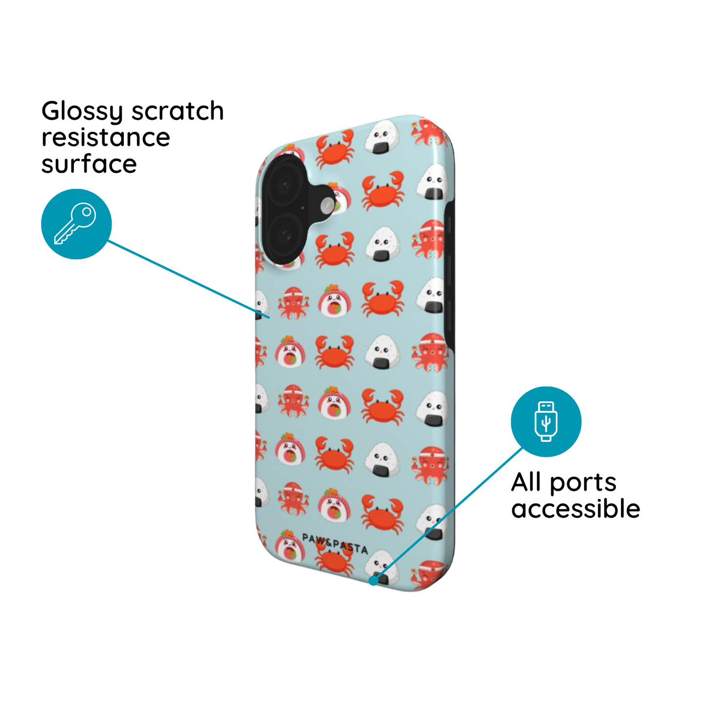 Sushi Pattern - Tough Phone Case