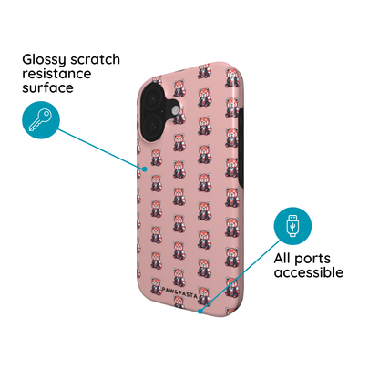 Red Panda & Bubble Tea - Tough Phone Case