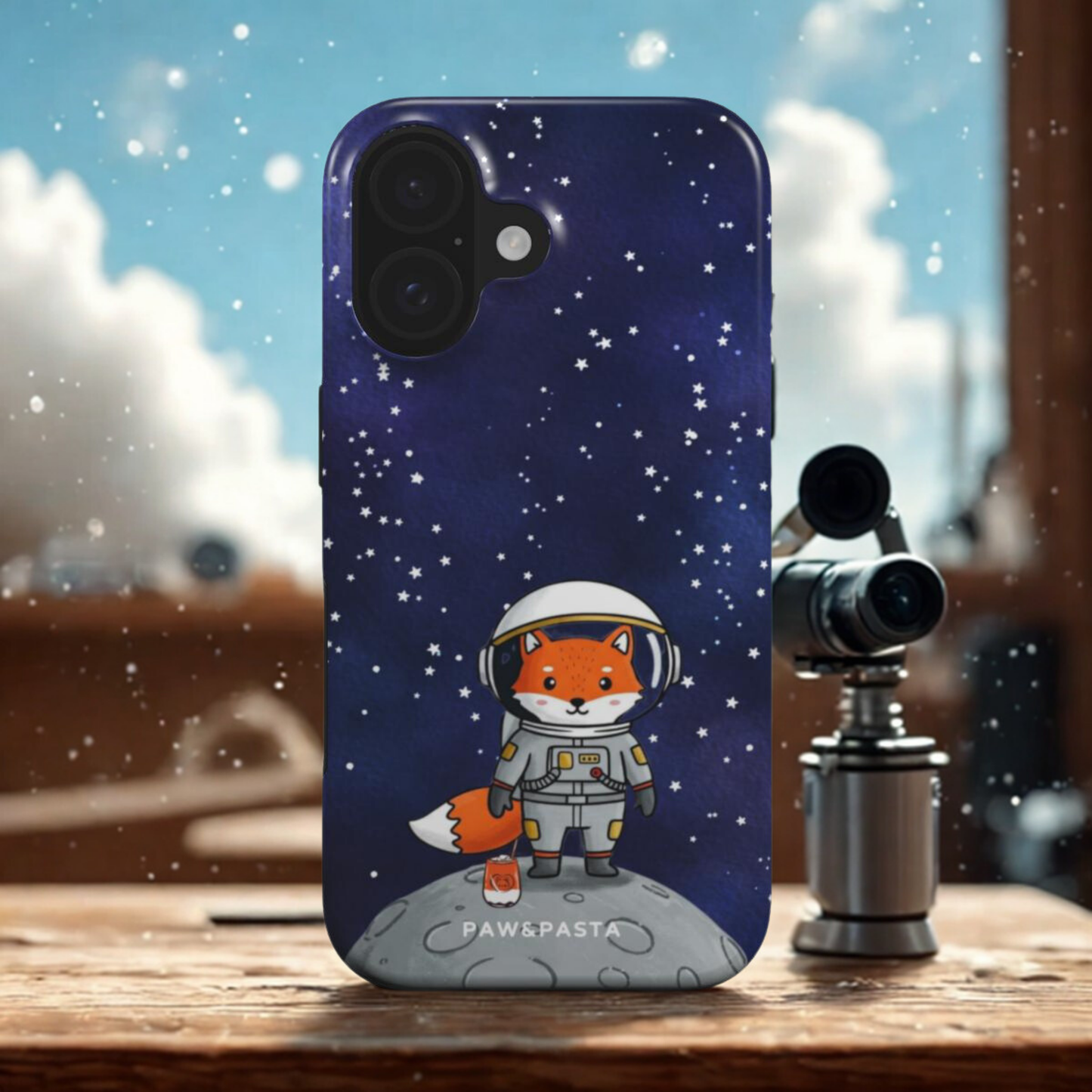 Fox & Moon - Tough Phone Case