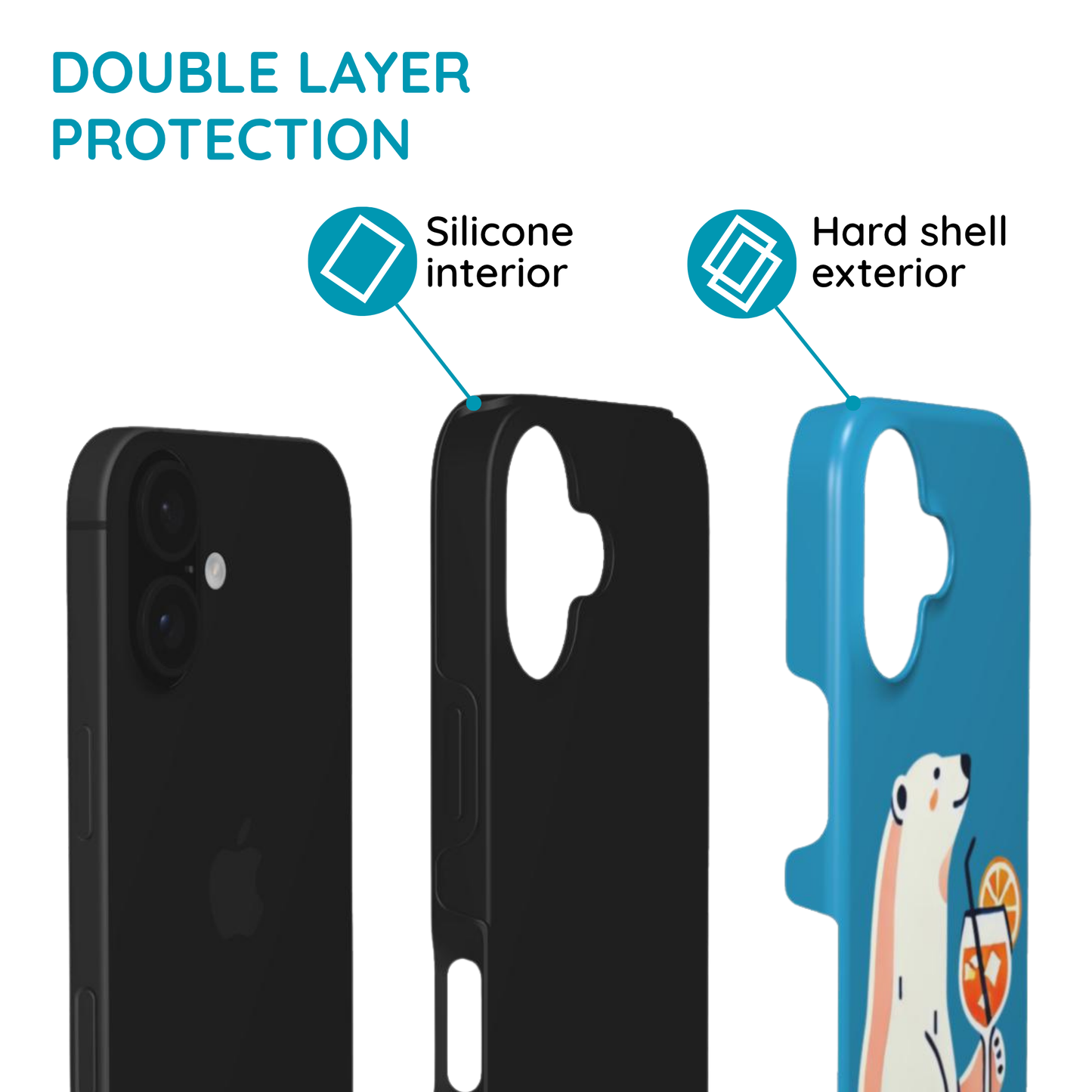 Polar Bear & Aperol Spritz - Tough Phone Case