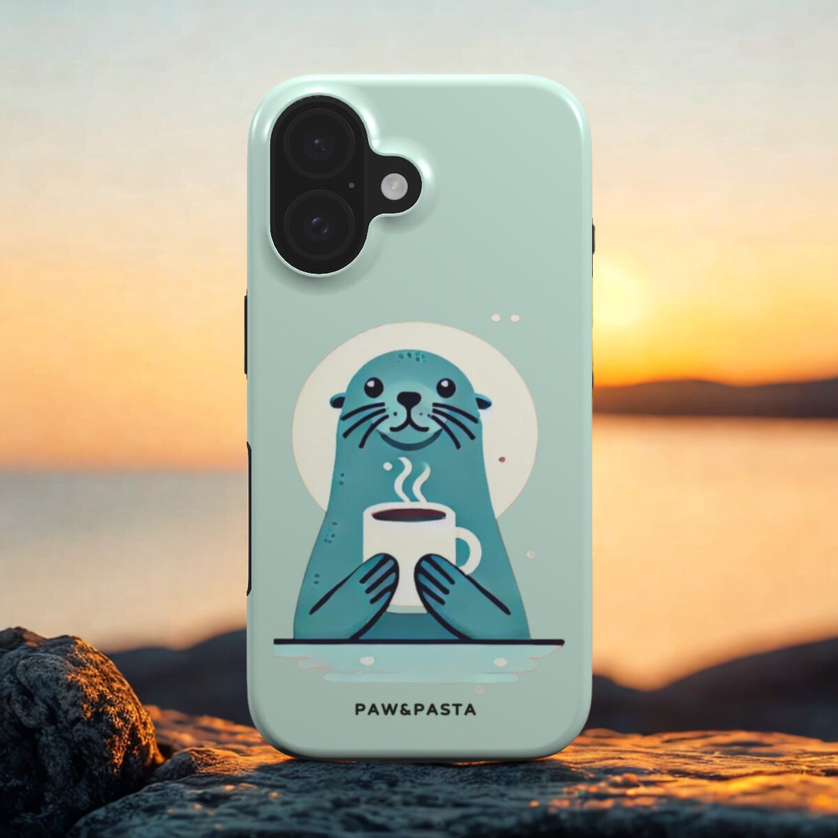 Seal & Coffee - MagSafe Tough Phone Case