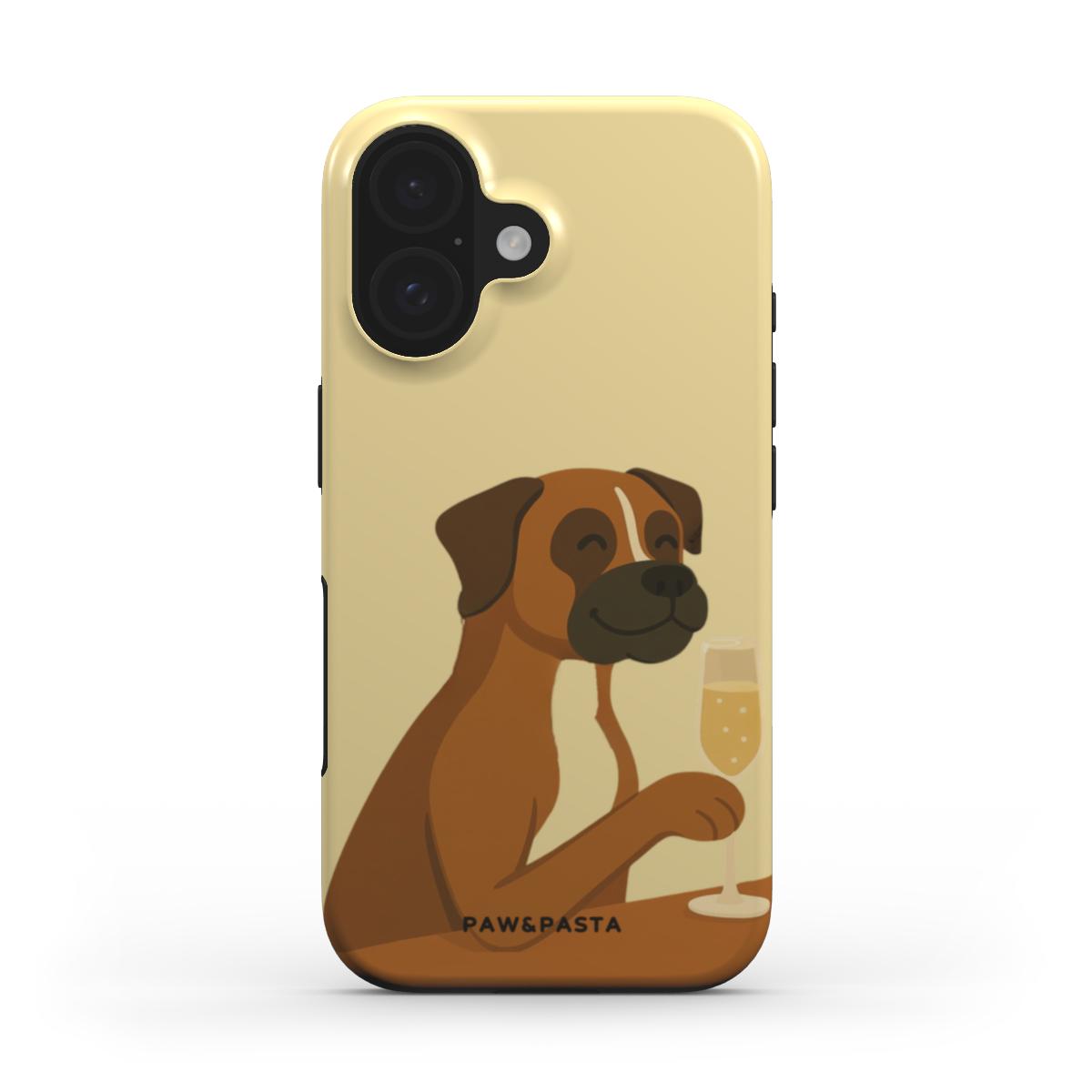 Dog & Champagne - Tough Phone Case