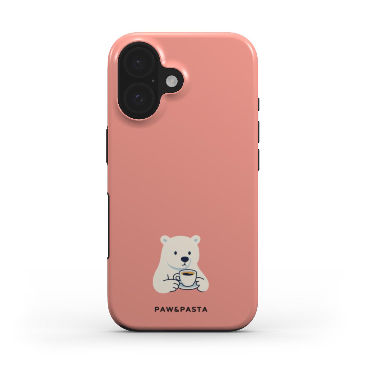 Polar Bear & Espresso - MagSafe Tough Phone Case | iPhone | Samsung | Google Pixel | Xiaomi