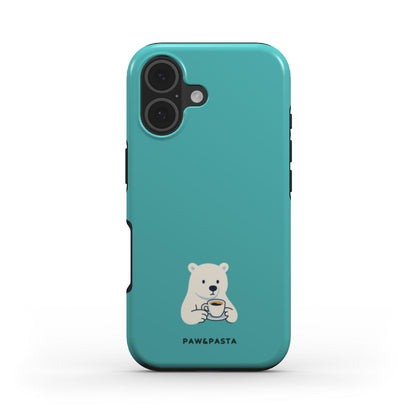 Polar Bear & Espresso - Tough Phone Case | iPhone | Samsung | Google Pixel | Xiaomi