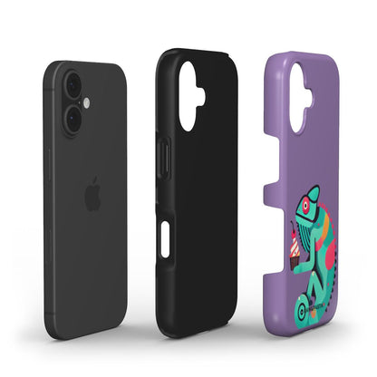Chameleon & Cupcake - Tough Phone Case | iPhone | Samsung | Google Pixel | Xiaomi