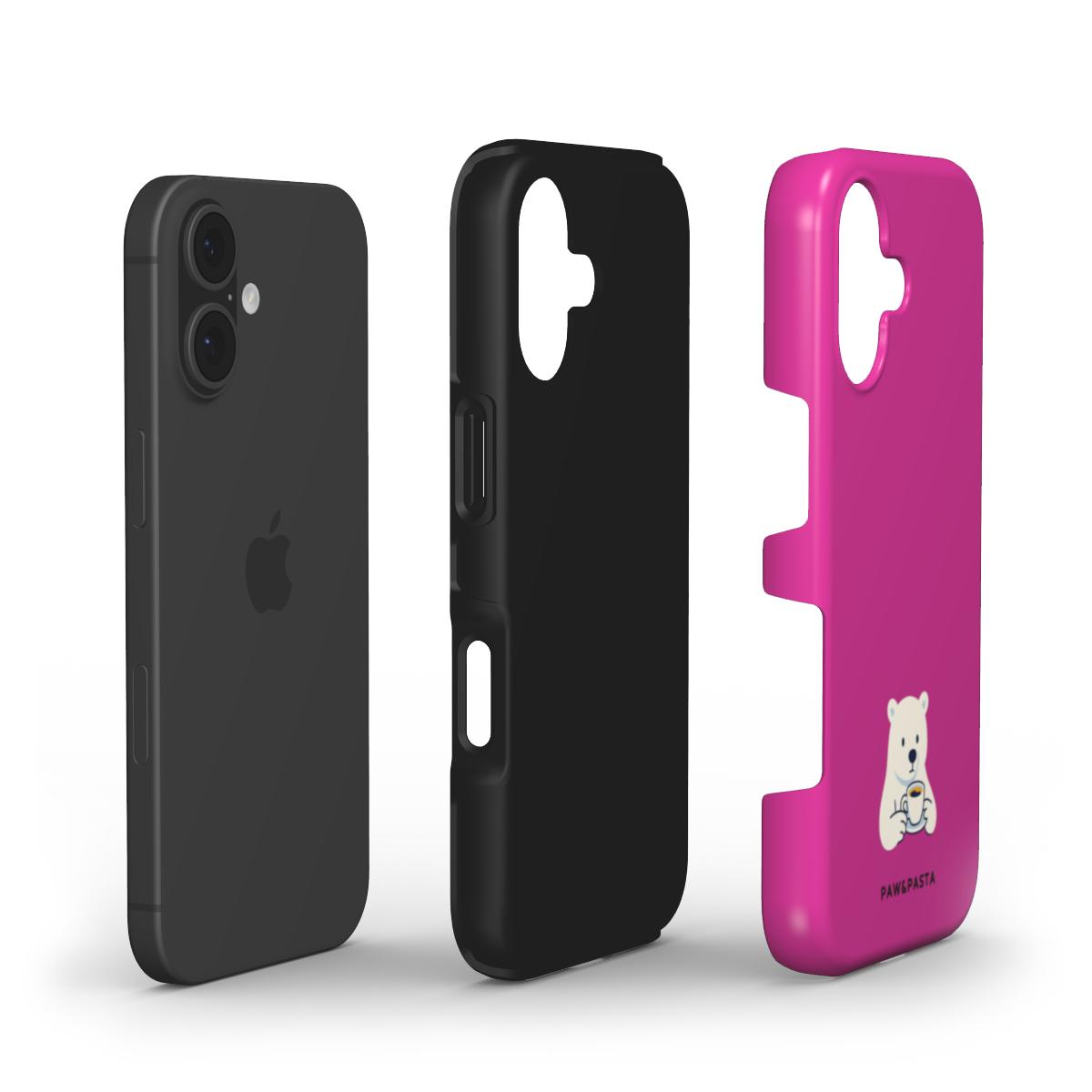 Polar Bear & Espresso - Tough Phone Case | iPhone | Samsung | Google Pixel | Xiaomi