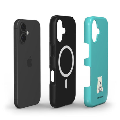 Polar Bear & Espresso - MagSafe Tough Phone Case Collection for Modern Smartphones
