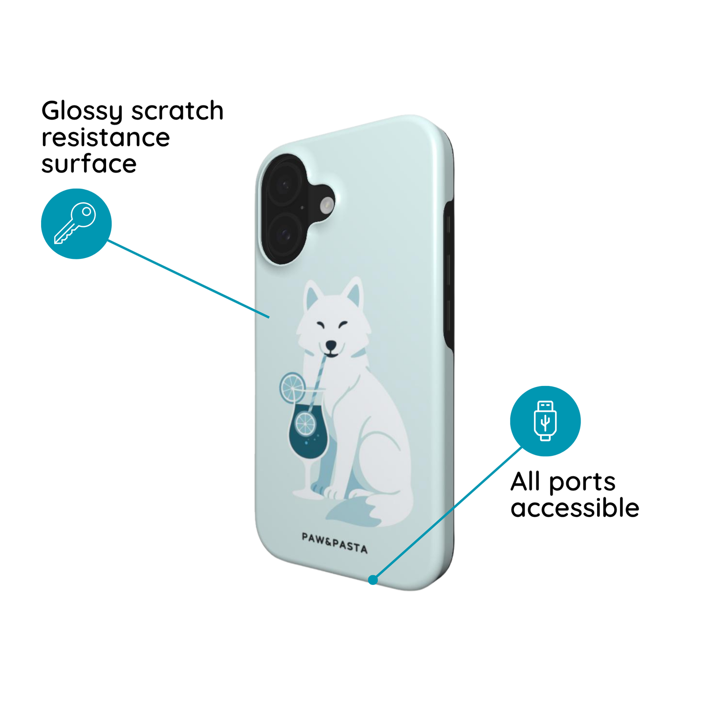 Arctic Wolf & Caipirinha - MagSafe Tough Phone Case
