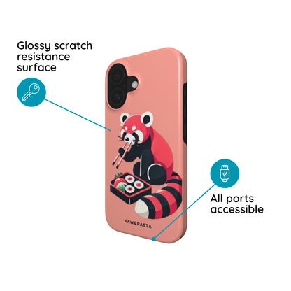 Red Panda & Sushi  - MagSafe Tough Phone Case