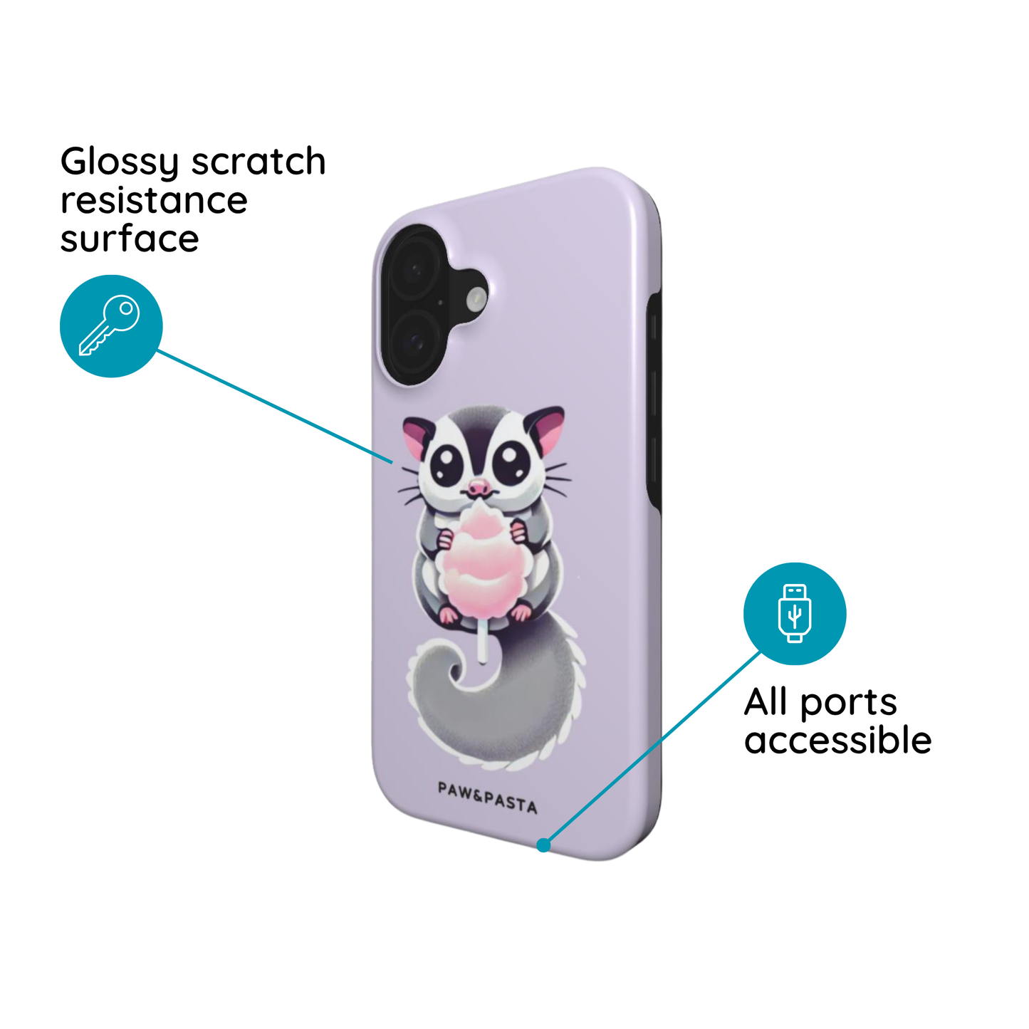 Sugar Glier & Cotton Candy - MagSafe Tough Phone Case