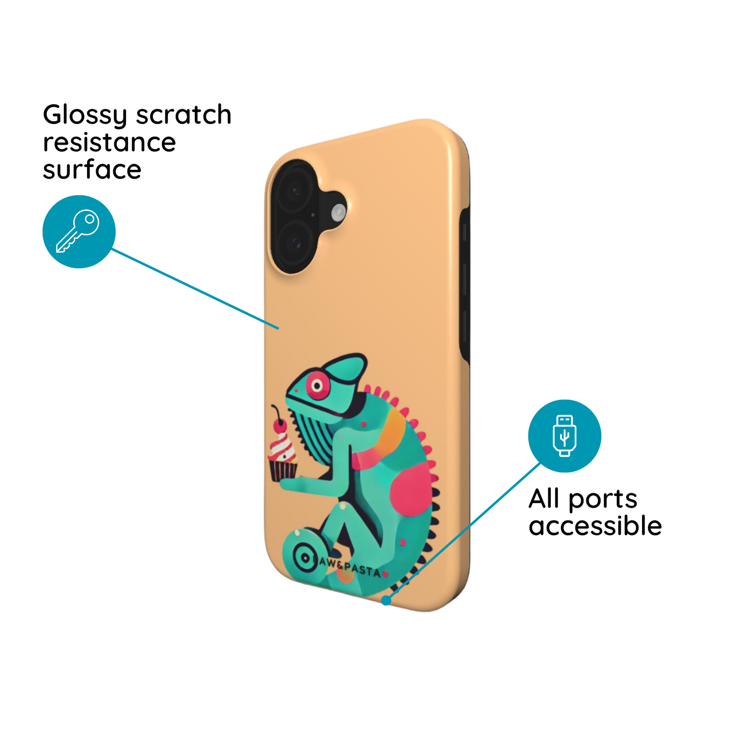 Chameleon & Cupcake - MagSafe Tough Phone Case