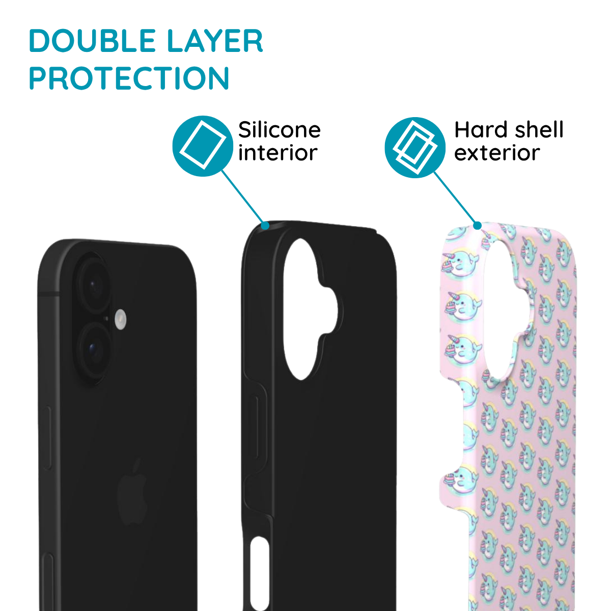 Narwhal & Cake - Tough Phone Case