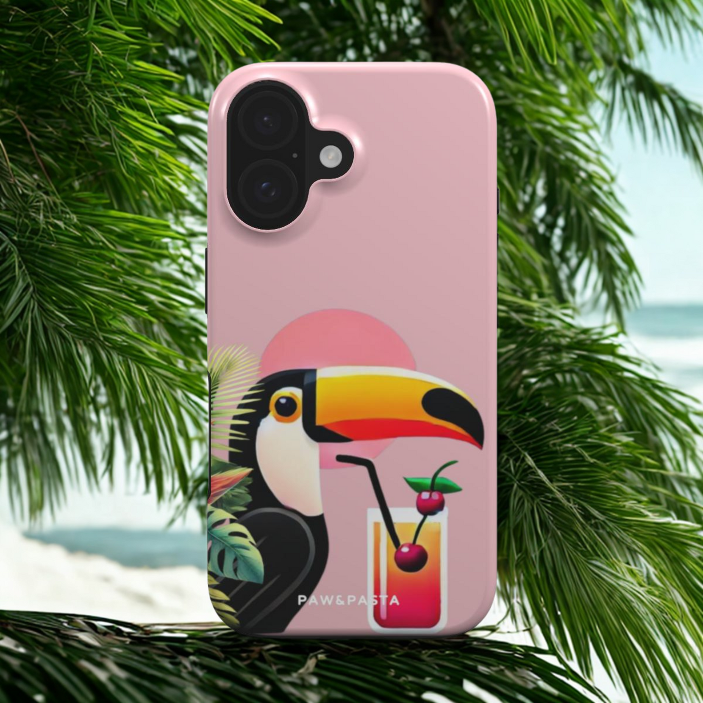 Toucan & Tequila Sunrise - Tough Phone Case
