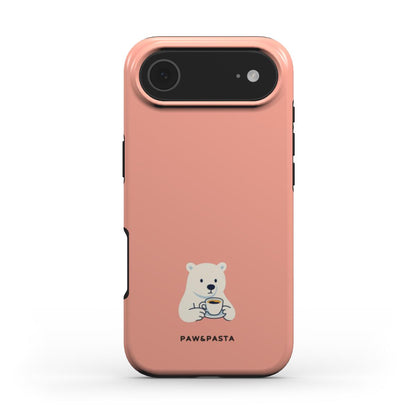 Polar Bear & Espresso - Tough Phone Case | iPhone | Samsung | Google Pixel | Xiaomi